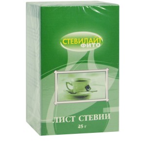 Стевии лист "Стевилайт Фито" чайный напиток, 25 г, коробочка